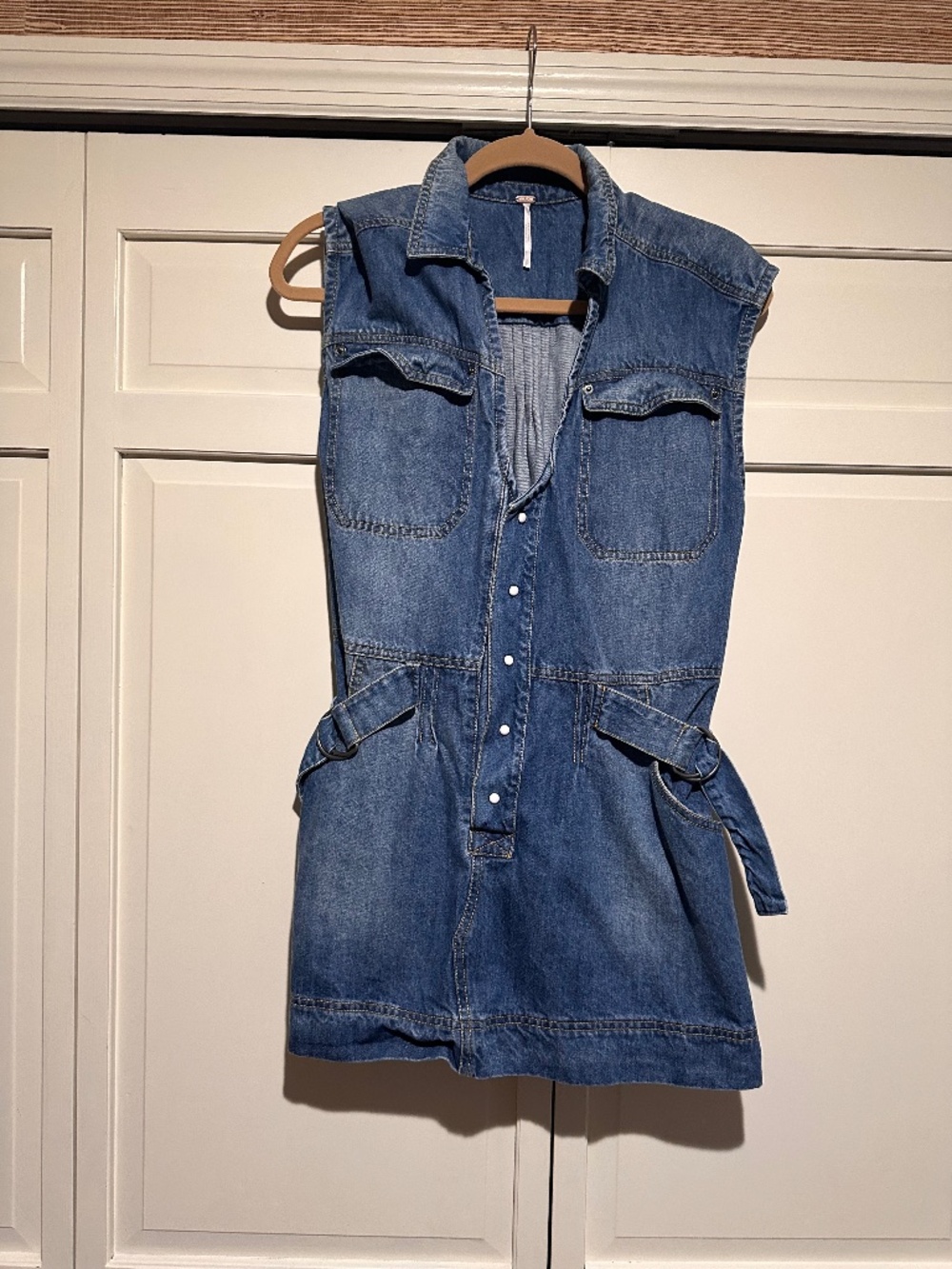 Free People denim mini dress